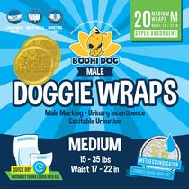 Fraldas Descartáveis para Cães Machos Bodhi Dog - 20 Unidades (Tamanho Médio) Fraldas Descartáveis para Cães Machos Bodhi Dog - 20 Unidades (Tamanho Médio)