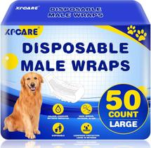 Fraldas descartáveis para cães machos XPCARE Large, 50 unidades, à prova de vazamentos