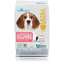 Fraldas descartáveis para cães Paw Inspired Ultra Protection (12) Fraldas descartáveis para cães Paw Inspired Ultra Protection (12)