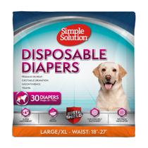 Fraldas descartáveis para cães Simple Solution True Fit XL 30 unidades