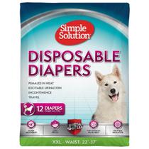 Fraldas descartáveis para cães Simple Solution True Fit XXL 12 unidades
