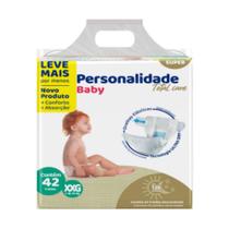Fraldas Descartáveis Personalidade Baby Total Care Bag - Tamanho XXG - 42 Unidades
