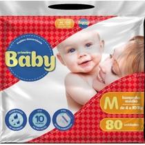 Fraldas descartaveis primeiro baby hyper m c/80 un Fraldas descartaveis primeiro baby hyper m c/80 un