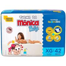 Fraldas Descartáveis Turma Da Mônica Baby PCT Mega XG 42 Unidades