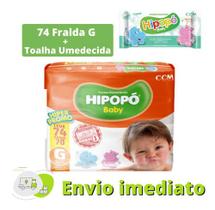 Fraldas Descartável Hipopo Bebê Atacado Barata P M G Xg, Xxg Tamanho G