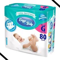 Fraldas Descartável Infantil Enzzo Baby - Tamanho G - 80 Unidades