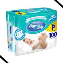 Fraldas Descartável Infantil Enzzo Baby - Tamanho P - 100 Unidades