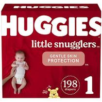 Fraldas do bebê tamanho 1 (8-14 lbs), 198ct, Huggies Little Snugglers Fraldas recém-nascidas