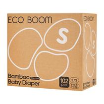 Fraldas ECO BOOM Viscose de Bambu Tamanho 2 (3-7kg) - Pacote com 102 Unidades