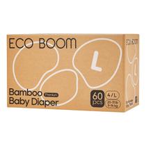 Fraldas Ecológicas ECO BOOM - Viscose de Bambu Tamanho 4 (9-14kg) - Pacote com 60 Unidades