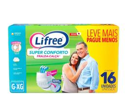 Fraldas Geriatricas Descartáveis Lifree Tamanho G-XG - 16 Unidades