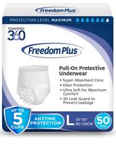 Fraldas Geriátricas ESSENTIALS 360 Freedom Plus G 50 unidades