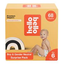 Fraldas Hello Bello Premium para Bebês - Tamanho 6 (68 Unidades) - Descartáveis