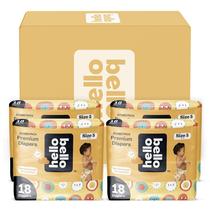 Fraldas Hello Bello Premium, tamanho 5 a 72 unidades, descartáveis