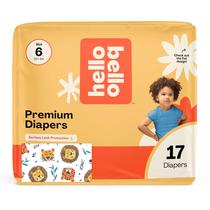Fraldas Hello Bello, tamanho 6, 17 unidades, hipoalergênicas
