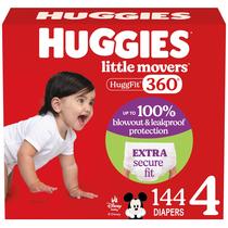 Fraldas Huggies Little Movers HuggFit 360 Tamanho 4 (10-17 kg) x144 Fraldas Huggies Little Movers HuggFit 360 Tamanho 4 (10-17 kg) x144