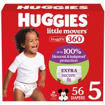 Fraldas Huggies Little Movers HuggFit 360 Tamanho 5 (12-17 kg) x56 Fraldas Huggies Little Movers HuggFit 360 Tamanho 5 (12-17 kg) x56