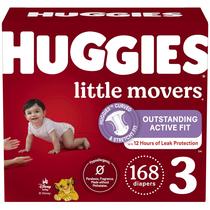 Fraldas HUGGIES Little Movers tamanho 3 (7-13 kg), 168 unidades Fraldas HUGGIES Little Movers tamanho 3 (7-13 kg), 168 unidades