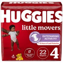 Fraldas Huggies Little Movers Tamanho 4 com 22 unidades