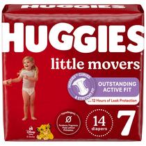 Fraldas Huggies Little Movers Tamanho 7 (18+ kg) 14 unidades Fraldas Huggies Little Movers Tamanho 7 (18+ kg) 14 unidades