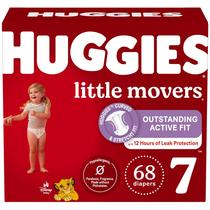 Fraldas Huggies Little Movers Tamanho 7 (18+ kg) - Pacote com 68 Unidades Fraldas Huggies Little Movers Tamanho 7 (18+ kg) - Pacote com 68 Unidades
