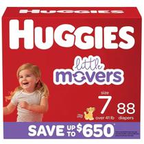 Fraldas Huggies Little Movers Tamanho 7-18kg (88 Unidades) Fraldas Huggies Little Movers Tamanho 7-18kg (88 Unidades)