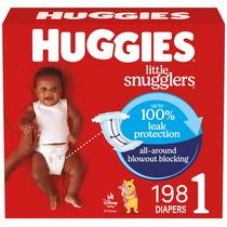 Fraldas HUGGIES Little Snugglers tamanho 1 (4-6 kg), 198 unidades Fraldas HUGGIES Little Snugglers tamanho 1 (4-6 kg), 198 unidades