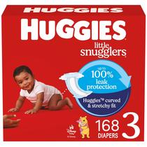 Fraldas HUGGIES Little Snugglers tamanho 3 (7-13 kg), 168 unidades