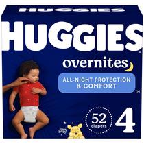Fraldas Huggies Overnights Tamanho 4 (10-17kg) - Pacote com 52 Unidades