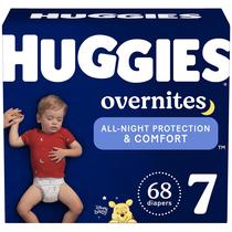 Fraldas Huggies Overnights Tamanho 7 (18,6kg+) - Pacote com 68 Unidades