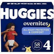 Fraldas Huggies Overnites tamanho 4 para conforto noturno