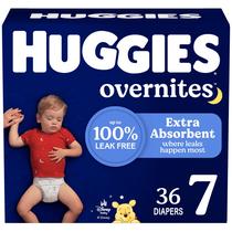 Fraldas HUGGIES Overnites Tamanho 7 Overnight 41+ libras 36 Ct