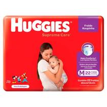 Fraldas huggies roupinha Supreme Care M 22 unidades