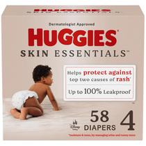Fraldas Huggies Skin Essentials tamanho 4 para bebês (10-16 kg) x58