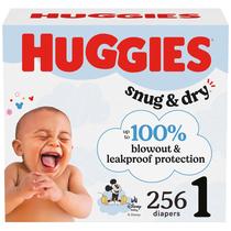 Fraldas Huggies Snug & Dry Newborn Tamanho 1 (3,6-6,4 kg) 256u