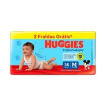 Fraldas Huggies Tripla Proteção Mega M Com 36 Unidade 2 Tira Fraldas Huggies Tripla Proteção Mega M Com 36 Unidade 2 Tira