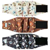 Fraldas laváveis para cães Paw Legend Male Dogs GG (pacote com 3) Fraldas laváveis para cães Paw Legend Male Dogs GG (pacote com 3)