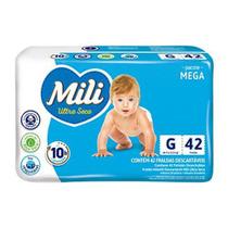 Fraldas Mili Ultra Seca Mega G 42Un