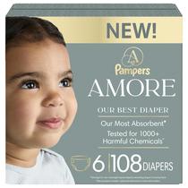 Fraldas Pampers Amore Tamanho 6 108 Unidades Hipoalergênicas