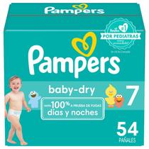 Fraldas Pampers Baby-Dry Tamanho 7 Pacote com 54 Unidades