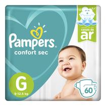 Fraldas Pampers Confort Sec G 60 Unidades