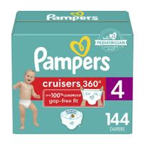 Fraldas Pampers Cruisers 360, tamanho 4, fornecimento de um mês x144 Fraldas Pampers Cruisers 360, tamanho 4, fornecimento de um mês x144