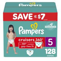 Fraldas Pampers Cruisers 360, tamanho 5, fornecimento de um mês x128 Fraldas Pampers Cruisers 360, tamanho 5, fornecimento de um mês x128
