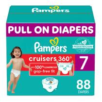 Fraldas Pampers Cruisers 360 Tamanho 7 - Pacote com 88 Unidades (Suficiente para 1 Mês)