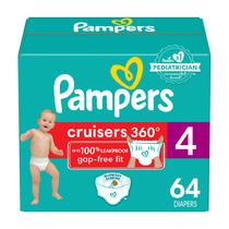 Fraldas Pampers Cruisers 360° Tamanho 4 (9-14kg) - Pacote com 64 Unidades