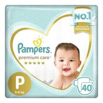 Fraldas Pampers Premium Care P 40 unidades