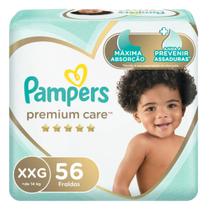 Fraldas pampers premium xxg 56