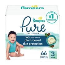 Fraldas Pampers Pure Protection, tamanho 3, 66 unidades, bebê Fraldas Pampers Pure Protection, tamanho 3, 66 unidades, bebê