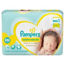 Fraldas Pampers Recém-Nascido Premium Care RN 36 Unidades
