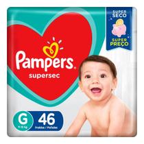 Fraldas Pampers Supersec G 46 unidades